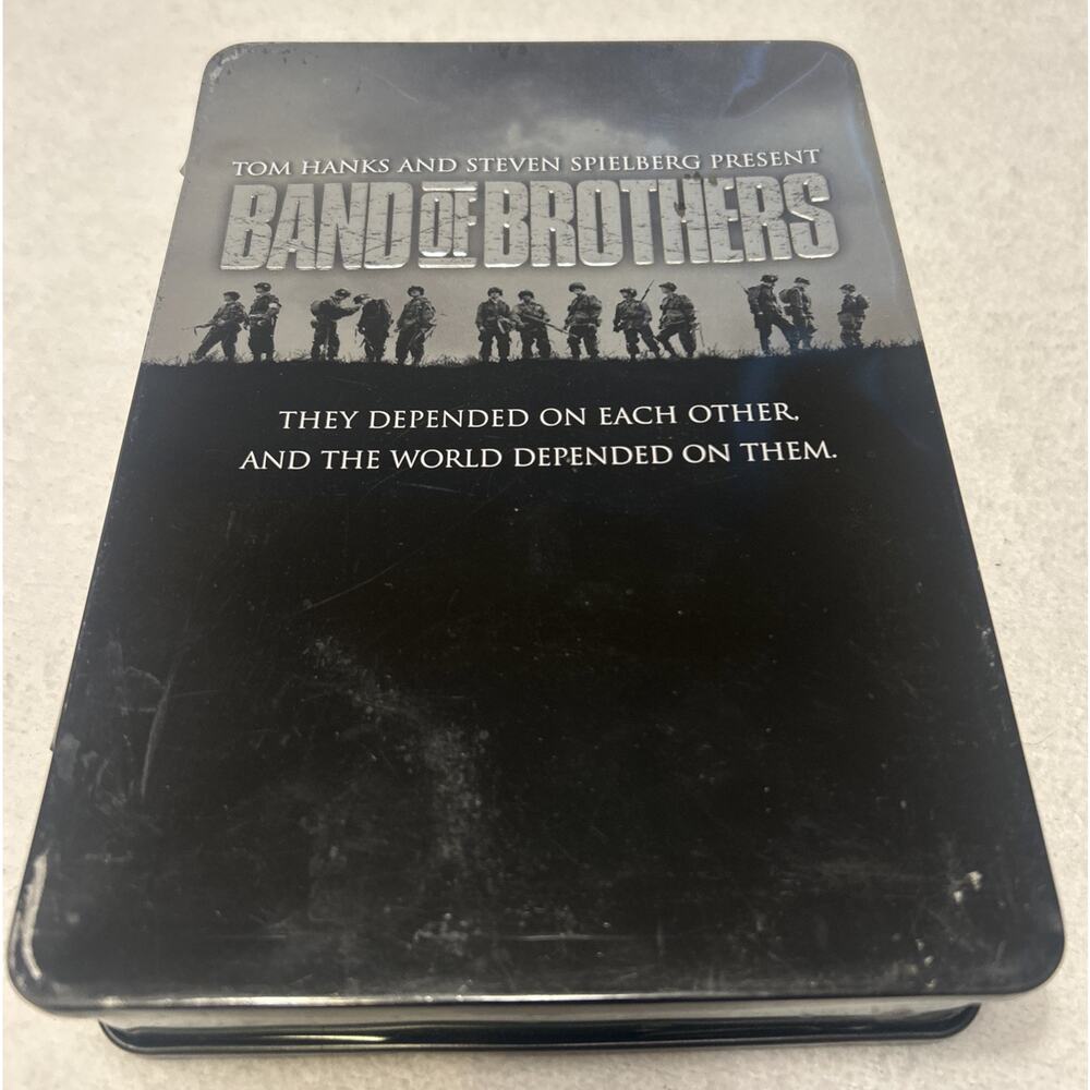 Band of Brothers Complete 6 DVD Metal Tin Box Set WWII Tom Hanks & Spielberg HBO